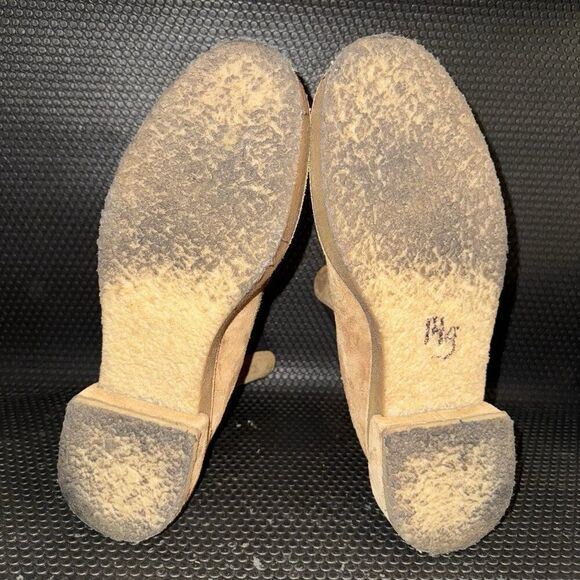 Frame La Canon Platform Brown Tan Chelsea Boot Bootie Chamois Womens Size 8.5 40 - Picture 7 of 8